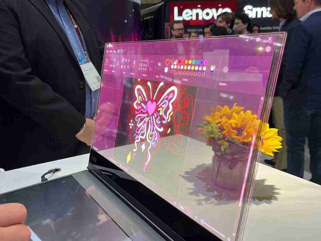 Lenovo Transparent Laptop