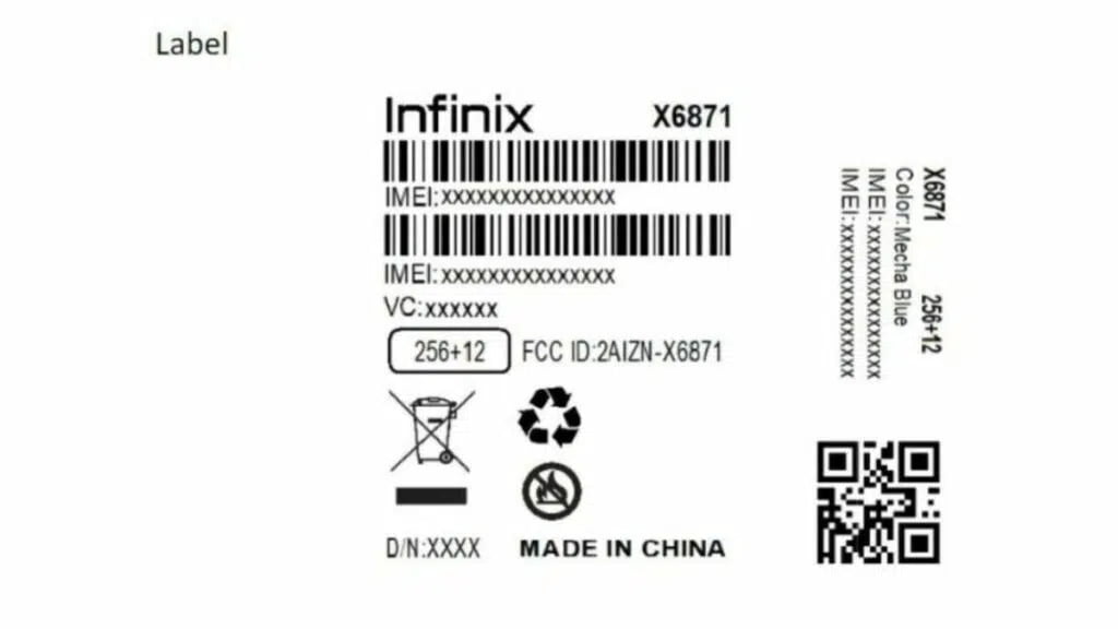 Infinix GT 20 Pro Smartphone FCC Listing