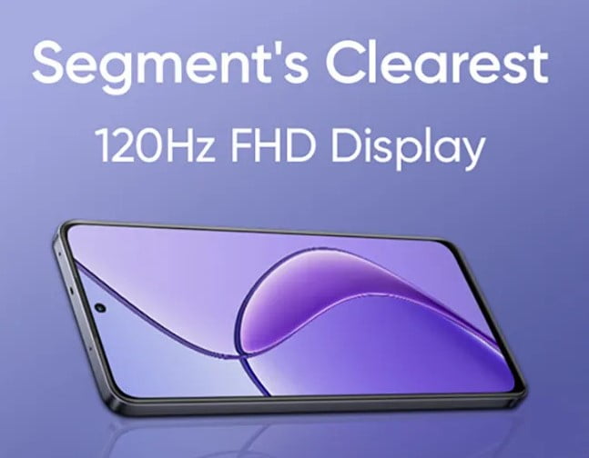 Realme 12X 5G Display